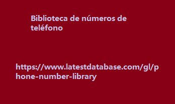 Biblioteca de números de teléfono