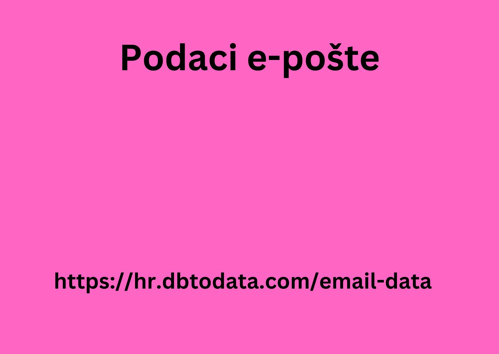 Podaci e-pošte