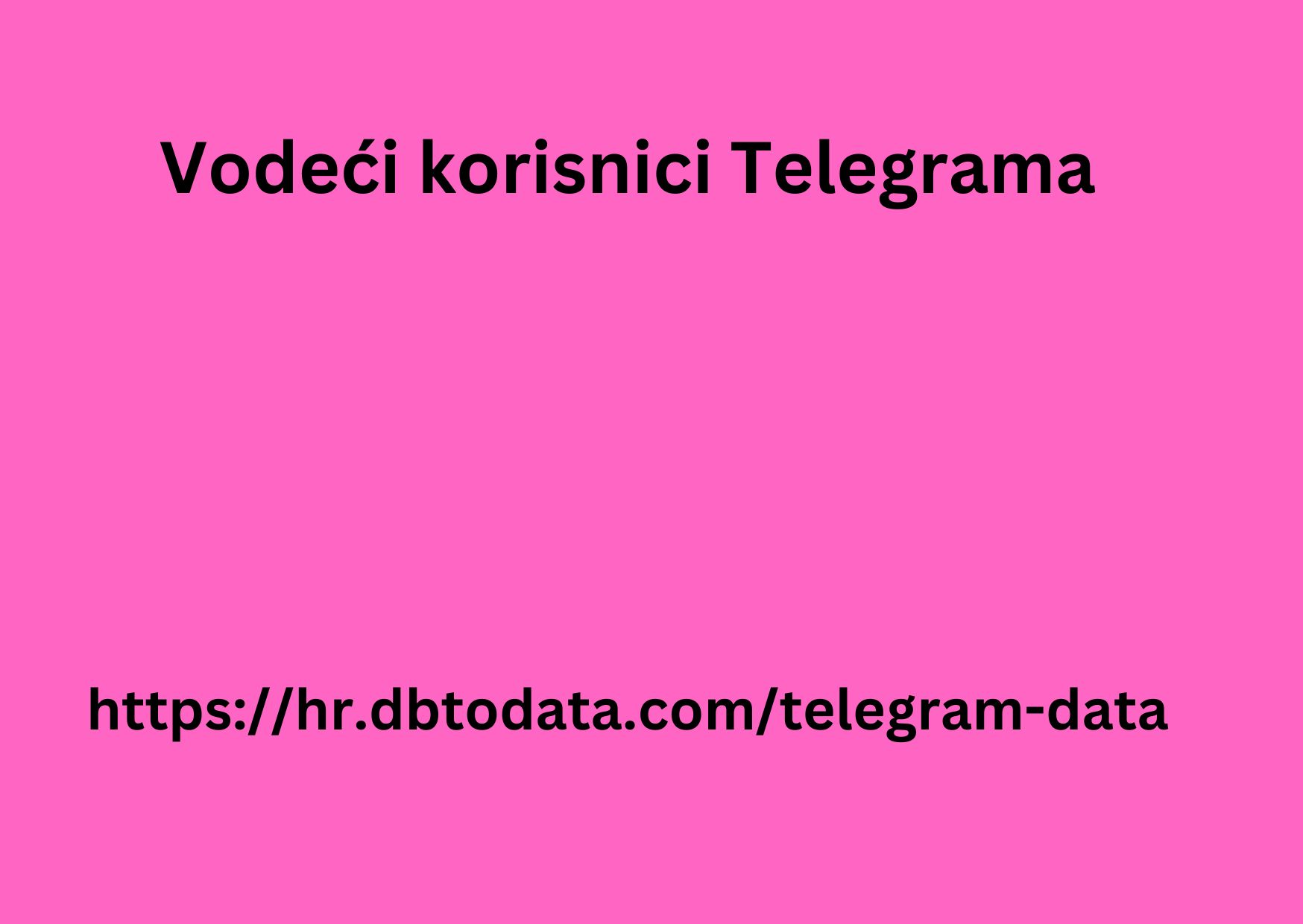 Vodeći korisnici Telegrama