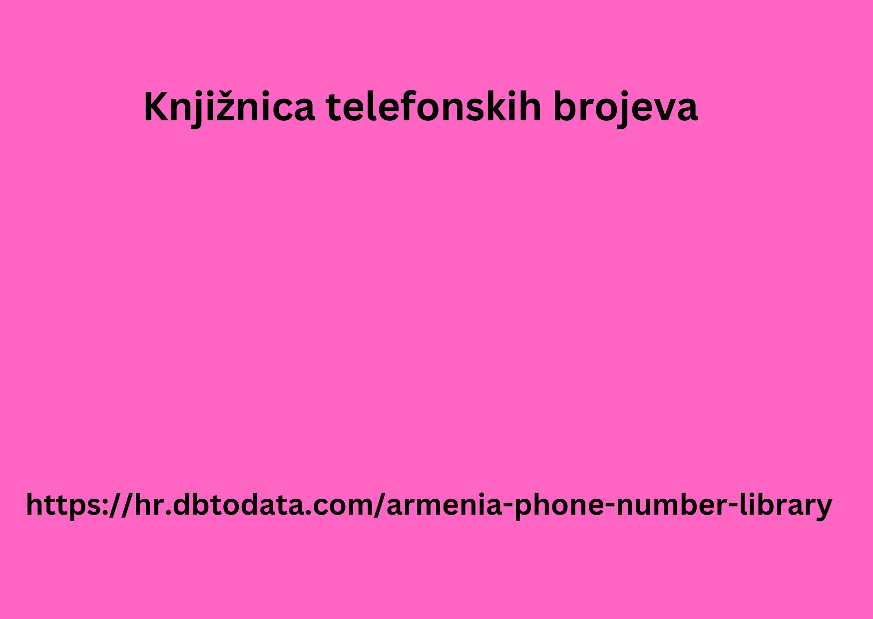 Knjižnica telefonskih brojeva